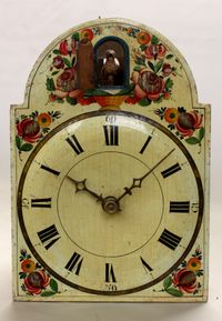 An early German Black Forest polychrome Cuckoo wall clock, circa 1830 - image 4