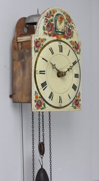 An early German Black Forest polychrome Cuckoo wall clock, circa 1830 - image 9