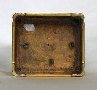 A French porcelain mounted gilt brass carriage alarm clock,circa 1880 - image 3