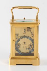 A French carriage clock with rare striking, retailer Grottendieck Brussel, circa 1880 - image 2