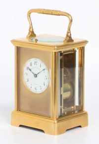 A French carriage clock with rare striking, retailer Grottendieck Brussel, circa 1880 - image 6