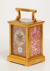 A French Sevres mounted quarter striking carriage clock sold by Shreve Crump & Low Boston, circa 1880 - image 3