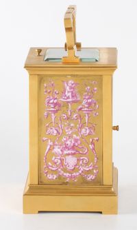 A French Sevres mounted quarter striking carriage clock sold by Shreve Crump & Low Boston, circa 1880 - image 4