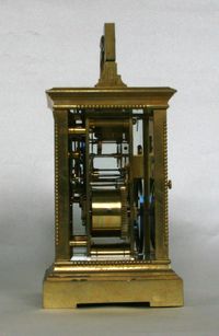 An attractive French brass Anglaise carriage clock with repeat, circa 1880. - image 3