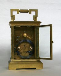 An attractive French brass Anglaise carriage clock with repeat, circa 1880. - image 4