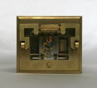 An attractive French brass Anglaise carriage clock with repeat, circa 1880. - image 5