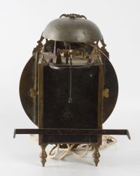 A well engraved French brass alarm lantern timepiece, circa 1740 - image 5