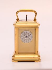 A small Swiss carriage timepiece with repetition, circa 1860 - image 1