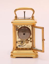 A small Swiss carriage timepiece with repetition, circa 1860 - image 5