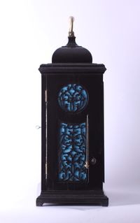 A small English ebonised table clock with quarter repeat, James Wittit London, circa 1740 - image 2
