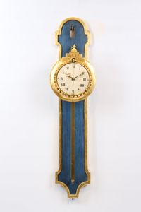 A South German Louis XVI polychrome and parcel gilt rack wall timepiece, circa 1780 - image 2