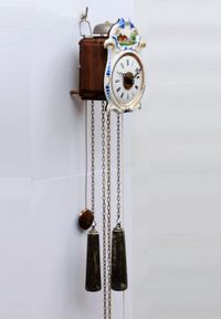 A small German 'Jockele' wall clock with alarm, circa 1860 - image 3