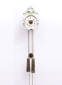 A small German 'Jockele' wall clock with alarm, circa 1860 - image 4
