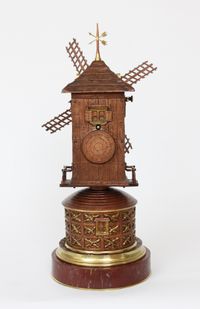 A rare French industrial mantel clock, windmill, circa 1880 - image 6