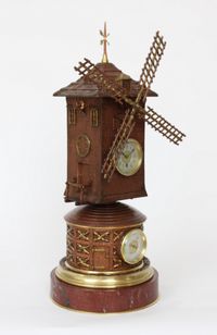 A rare French industrial mantel clock, windmill, circa 1880 - image 8