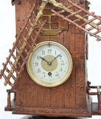 A rare French industrial mantel clock, windmill, circa 1880 - image 2