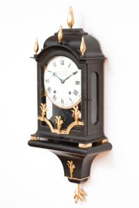 A small Swiss Louis XVI ebonised quarter striking bracket clock, DuComun, circa 1780 - image 3