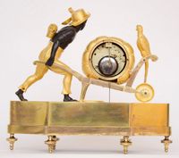 A rare French Empire ormolu and bronze ‘au bon sauvage’ mantel clock Lesieur à Paris, circa 1800 - image 6