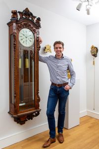 An impressive English oak longcase regulator, Armstrong Manchester circa 1880 - image 2