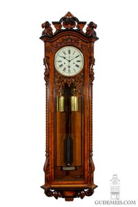 An impressive English oak longcase regulator, Armstrong Manchester circa 1880 - image 1