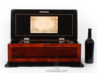 A Swiss rosewood eight air cylinder music box by Rivenc, circa 1880. - image 7