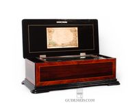 A Swiss rosewood eight air cylinder music box by Rivenc, circa 1880. - image 1