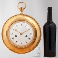 A French Empire ormolu annular striking cartel wall clock, circa 1800. - image 4