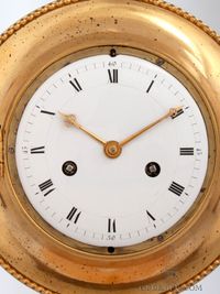 A French Empire ormolu annular striking cartel wall clock, circa 1800. - image 2