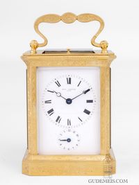 An early French carriage clock with chaff cutter escapement, Paul Garnier. - image 2