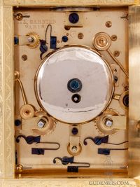An early French carriage clock with chaff cutter escapement, Paul Garnier. - image 6