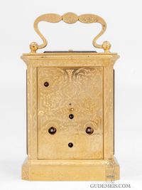 An early French carriage clock with chaff cutter escapement, Paul Garnier. - image 7