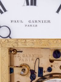 An early French carriage clock with chaff cutter escapement, Paul Garnier. - image 4