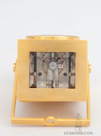 A small French gilt brass carriage clock, Paul Garnier - image 3