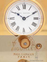 A small French gilt brass carriage clock, Paul Garnier - image 4