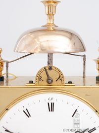A French brass Capucine travel clock with strike and alarm, Ballif A Toulouse, circa 1800. - image 5
