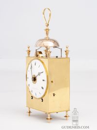 A French brass Capucine travel clock with strike and alarm, Ballif A Toulouse, circa 1800. - image 6