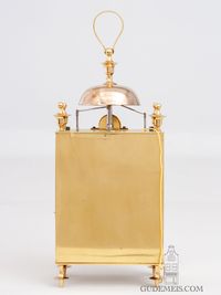 A French brass Capucine travel clock with strike and alarm, Ballif A Toulouse, circa 1800. - image 7