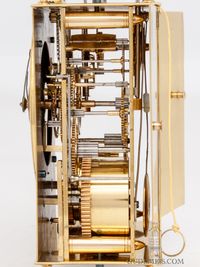 A French brass Capucine travel clock with strike and alarm, Ballif A Toulouse, circa 1800. - image 8