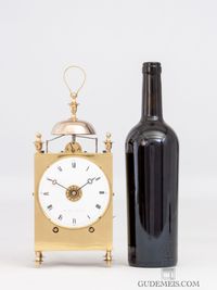 A French brass Capucine travel clock with strike and alarm, Ballif A Toulouse, circa 1800. - image 9