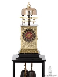Une belle horloge lanterne japonaise "Dai Dokei" avec calendrier et double foliot, vers 1700 - image 3