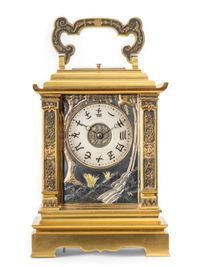 Eine seltene französische Chinoiserie-Reiseuhr mit Grande Sonnerie-Schlagwerk, ca. 1880. - image 2