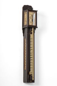 Une horloge murale japonaise "shaku dokei" avec carillon, vers 1850. - image 3