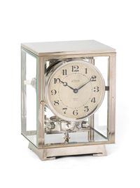 Une horloge atmos brevetée Reutter en nickel de style Art Déco français, modèle RA2, vers 1934. - image 1