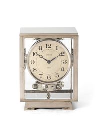 Une horloge atmos brevetée Reutter en nickel de style Art Déco français, modèle RA2, vers 1934. - image 2