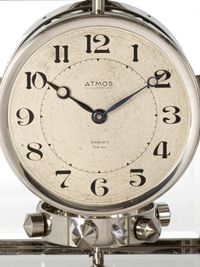Une horloge atmos brevetée Reutter en nickel de style Art Déco français, modèle RA2, vers 1934. - image 3