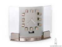Ein seltener französischer Art-Deco-Chrom- und Glas-Reutter-Patent-Atmos-Uhr-Modell T5, ca. 1933 - image 1