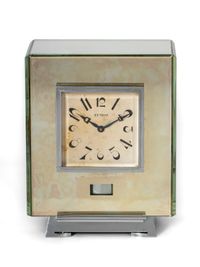 A French Art Deco mirror glass Reutter Patent atmos clock, model A3, circa 1933. - image 2