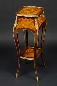 French Transitional Table, Leonard Boudin - image 2