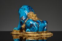 French mounted Régence inkwell in the shape of a Chinese porcelain toad - image 3