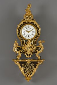 French Louis XV console clock, Baillon - image 2
